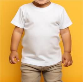 CAMISETA BÁSICA INFANTIL 100% ALGODÃO UNISSEX
